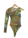 Vorschaubild 1 von Damen Body S Mehrfarbig Modern mit Landschafts-Print