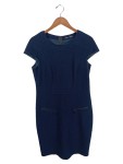 Vorschaubild 1 von Businesskleid Damen Gr. 40 Dunkelblau Kurzarm Elegant