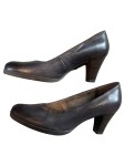 Vorschaubild 3 von Damen Pumps Leder Klassisch Business Schwarz Gr. 39 Absatz 7cm