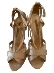 Vorschaubild 1 von Damen Riemchensandaletten Plateau Stilettoabsatz Beige 37
