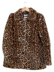Vorschaubild 2 von Pelzjacke Damen Gr. 38/M Mehrfarbig Polyester Tierdruck Langarm