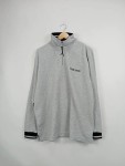 Vorschaubild 2 von Fleecepullover Herren Gr. 52/L Grau Polyester Logo-Print Casual