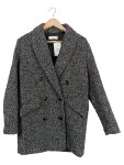 Vorschaubild 1 von Klassischer Mantel Damen Mehrfarbig Gr. 34/XS Polyester Fischgrätenmuster