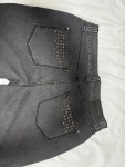 Vorschaubild 15 von Melanie Mom Jeans Damen Grau L32 Nieten Strass Gr. 42 XL