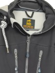 Vorschaubild 3 von Herren Softshelljacke Kapuze Outdoor Schwarz Gr. 46/S
