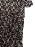 Vorschaubild 4 von Etuikleid Damen Braun Gr. 46/3XL Viskose Geometrisch Business