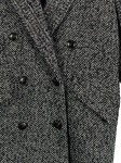 Vorschaubild 3 von Klassischer Mantel Damen Mehrfarbig Gr. 34/XS Polyester Fischgrätenmuster
