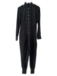 Vorschaubild 1 von Damen Jumpsuit Overall Schwarz Gr. M Freizeit Casual