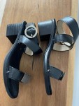 Vorschaubild 17 von Sandaletten Damen Leder Schwarz Gr. 37 Casual Blockabsatz