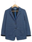 Vorschaubild 1 von Blazer Damen Gr. 40 Blau Geometrisch Elegant Business Jacke