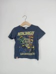 Vorschaubild 2 von T-Shirt Kinder Blau Gr. 104 Baumwolle Polyester Grafisch Schriftzug Casual
