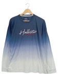Vorschaubild 1 von Herren Langarmshirt Blau XL Baumwolle Casual Logo-Print