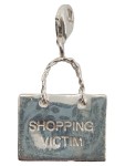 Vorschaubild 1 von Kettenanhänger Damen Silber Einkaufstasche Shopping Victim Modisch Charm