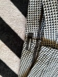 Vorschaubild 5 von Cargohose Damen Schwarz Gr. W29/38/M Baumwolle Viskose Elasthan Kariert