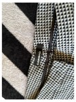 Vorschaubild 3 von Cargohose Damen Schwarz Gr. W29/38/M Baumwolle Viskose Elasthan Kariert