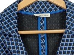 Vorschaubild 5 von Blazer Damen Gr. 40 Blau Geometrisch Elegant Business Jacke