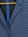 Vorschaubild 4 von Blazer Damen Gr. 40 Blau Geometrisch Elegant Business Jacke