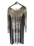 Vorschaubild 1 von Damen Strickkleid Gr. 36/S Modern Grafisch Mehrfarbig Midikleid