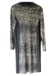 Vorschaubild 3 von Damen Strickkleid Gr. 36/S Modern Grafisch Mehrfarbig Midikleid