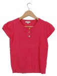 Vorschaubild 1 von Mädchen T-Shirt Pink Gr. 158 Casual Herzknöpfe Kurzarm