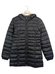 Vorschaubild 1 von Steppmantel Damen Schwarz Kapuze Langarm Freizeit Gr. 36/S