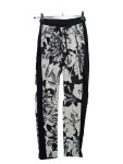 Vorschaubild 1 von Damen Jogginghose Gr. 34 Blumenmuster Mehrfarbig Casual