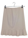 Vorschaubild 1 von Damen A-Linienrock Gr. 38 Beige Wolle Kaschmir Feminin