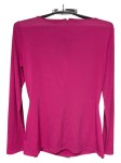Vorschaubild 2 von Damen Langarmshirt Pink Gr. 40/L Raffungen Applikationen