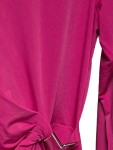 Vorschaubild 3 von Damen Langarmshirt Pink Gr. 40/L Raffungen Applikationen