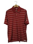 Vorschaubild 1 von Herren Poloshirt Gr. 50/L Rot Gestreift Sportlich Freizeit