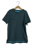 Vorschaubild 1 von Kinder T-Shirt Gr. 140 Sportlich Petrol Meliert Kurzarm