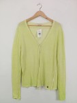 Vorschaubild 2 von Rich&Royal Damen Strickjacke Gr. 40/L Grün Baumwolle Casual Langarm