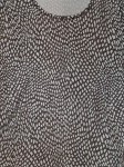 Vorschaubild 3 von Damen T-Shirt Gr. 40 Braun Weiß Abstrakt Bio-Baumwolle