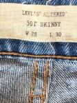 Vorschaubild 6 von 501 Skinny Destroyed Jeans Damen Blau W28 L30