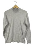 Vorschaubild 1 von Herren Pullover Grau M Melierter Rollkragen Langarm Basic Baumwolle