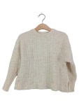 Vorschaubild 1 von Kinder Pullover Rippstrick Beige Gr. 104 Langarm Casual Alltag
