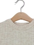 Vorschaubild 2 von Kinder Pullover Rippstrick Beige Gr. 104 Langarm Casual Alltag