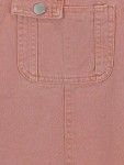 Vorschaubild 2 von Jeanskleid Kinder Gr. 104 Rosa Baumwolle Uni Casual Freizeit Knopf Träger