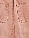 Vorschaubild 3 von Jeanskleid Kinder Gr. 104 Rosa Baumwolle Uni Casual Freizeit Knopf Träger