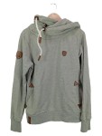 Vorschaubild 1 von Damen Kapuzenpullover Hoodie Melange Grau XL Freizeit