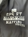 Vorschaubild 4 von Herren Outdoorjacke L Schwarz Kapuze Logo Print Polyester