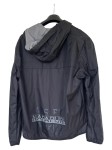 Vorschaubild 2 von Herren Outdoorjacke L Schwarz Kapuze Logo Print Polyester