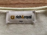 Vorschaubild 6 von Rich&Royal Damen Strickjacke Gr. 40/L Grün Baumwolle Casual Langarm