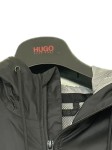 Vorschaubild 6 von Herren Outdoorjacke L Schwarz Kapuze Logo Print Polyester