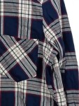 Vorschaubild 4 von EDC Kariertes Business Hemd Damen Blau Gr. 36/S Langarm Baumwolle Casual