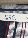 Vorschaubild 8 von EDC Kariertes Business Hemd Damen Blau Gr. 36/S Langarm Baumwolle Casual