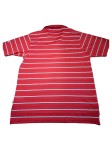 Vorschaubild 2 von Herren Poloshirt Gr. 50/L Rot Gestreift Sportlich Freizeit