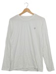 Vorschaubild 1 von Herren Langarmshirt Basic Logo Weiß Gr. 48 M Baumwolle