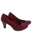 Vorschaubild 1 von Pumps Damen Gr. 40 Rot Textil Ohne Verschluss 8 cm Klassisch Elegant