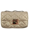 Vorschaubild 1 von Damen Umhängetasche Gold gesteppt Leder Elegant Luxus